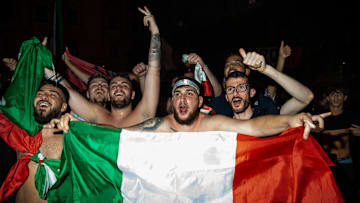 Tifosi azzurri in festa