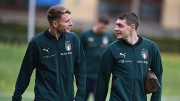 Immobile e Belotti a Coverciano