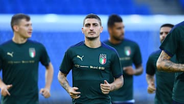 Entrenamiento de la selección italiana