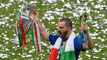 Bonucci a laissé parler sa joie après la victoire de l'Italie en finale de l'Euro 2020