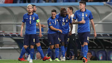 L'esultanza degli Azzurri