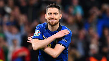 L'esultanza di Jorginho contro la Spagna