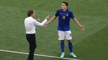 Federico Chiesa durante la Eurocopa 2020