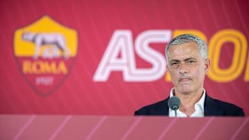 Jose Mourinho durante la sua conferenza stampa di presentazione