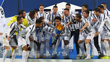 La Juventus festeggia il trionfo in Supercoppa Italiana