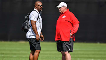 Kansas City Chiefs head coach Andy Reid brought in Donovan McNabb to speak to his team Thursday.