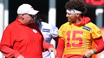 Kansas City Chiefs head coach Andy Reid and quarterback Patrick Mahomes