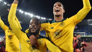 Olivier Ntcham et Christopher Jullien avec le Celtic Glasgow. 