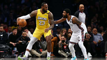 LeBron tuvo una gran noche para los Lakers que le pasaron por encima a los Nets en Brooklyn