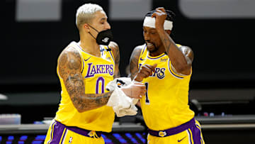 Kyle Kuzma y Kentavious Caldwell-Pope jugaron la pasada campaña con los Lakers