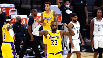 LeBron tiene 23.8 puntos de promedio en los primeros seis juegos con los Lakers en la temporada 2020-21