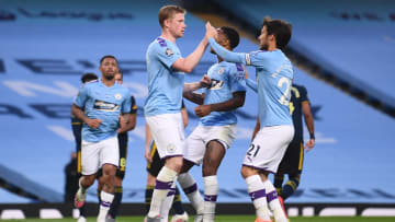 Kevin De Bruyne qui vient d'inscrire le deuxième but du match 