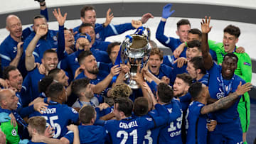 Il Chelsea festeggia la vittoria della Champions League