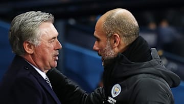 Das Duell zwischen Ancelotti (l.) und Guardiola muss noch warten