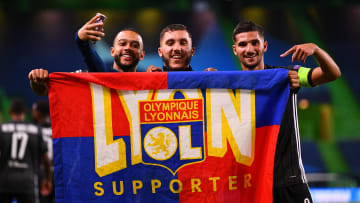 Memphis Depay, Rayan Cherki et Houssem Aouar. 