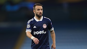 Mathieu Valbuena sous les couleurs de l'Olympiakos.