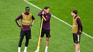 Manchester United FC Training Session and Press Conference - UEFA Europa League Final 2021
