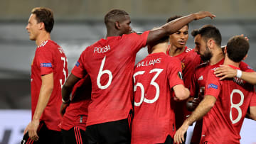 Les Red Devils exultent après le but vainqueur de Bruno Fernandes contre Copenhague. 