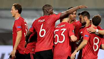 Les Red Devils exultent après leur qualification en demi-finales après leur victoire étriquée face à Copenhague.