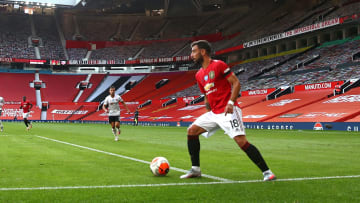 Bruno Fernandes started his first Premier League match alongside Paul Pogba on Wednesday