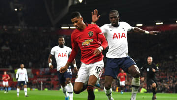 Marcus Rashford face à Moussa Sissoko et Serge Aurier