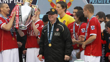 Manchester United's manager Sir Alex Fer...