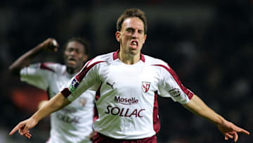 Metz's midfielder Franck Ribery jubilate