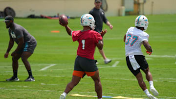 Tua Tagovailoa tuvo una mala jornada en los entrenamientos