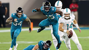 Ryan Fitzpatrick sumó tres touchdowns ante los Jaguars en la Semana 3