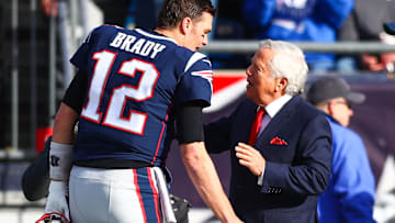 New England Patriots owner Robert Kraft and QB Tom Brady