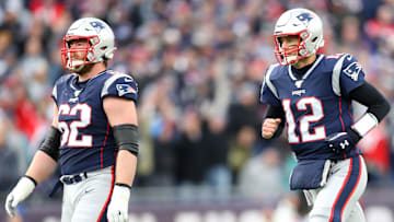 New England Patriots G Joe Thuney and QB Tom Brady