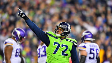Seahawks DT Al Woods vs Vikings
