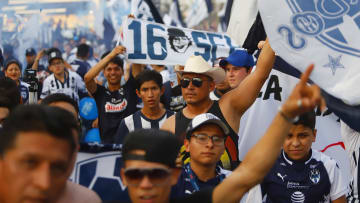Aficionados de Rayados de Monterrey.