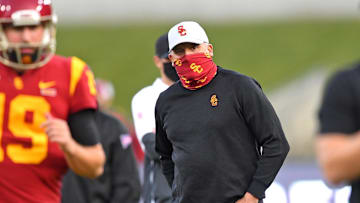 USC football head coach Clay Helton