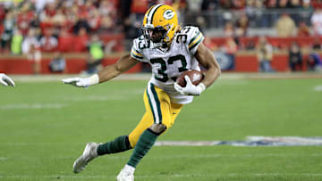 Green Bay Packers star running back Aaron Jones