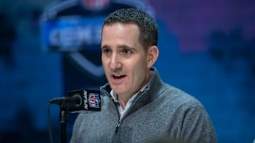 Eagles GM Howie Roseman speaking at the 2020 NFL Draft Combine