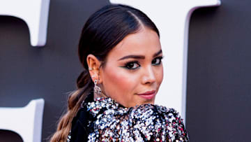 Danna Paola en la presentación de la segunda temporada de Elite