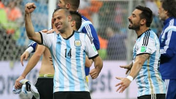 El festejo tras la obtención a la final del Mundial de Brasil 2014