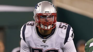 Kyle Van Noy lining up vs Jets
