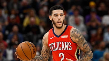 Lonzo Ball jugando ante Utah Jazz