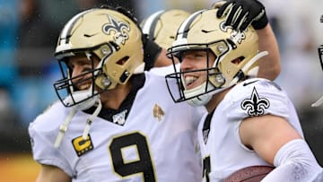 New Orleans Saints QBs Drew Brees and Taysom Hill