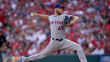 Zack Wheeler pitches for the Mets