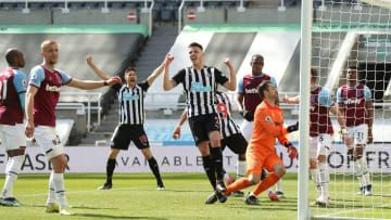 Joelinton grabbed a second for Newcastle before half-time