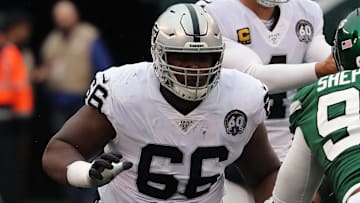 Las Vegas Raiders guard Gabe Jackson