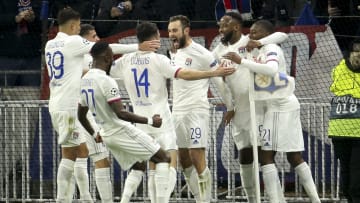 La joie des Lyonnais après le but victorieux de Lucas Tousart face à la Juve. 