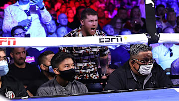 "Canelo" Álvarez se mostró como otro entrenador durante el combate de Óscar Valdez