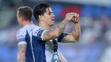 Víctor Dávila se aventó un triplete en la victoria de Pachuca sobre Atlético San Luis.