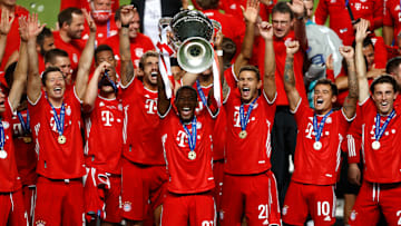 David Alaba beim Jubel nach dem CL-Sieg