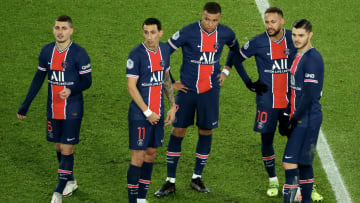 Marco Verratti, Neymar Jr, Kylian Mbappe, Mauro Icardi, Angel Di Maria