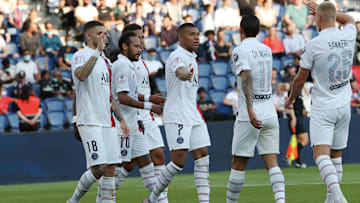 Les Parisiens lors de leur victoire face au Waasland Beveren vendredi dernier au Parc des Princes
